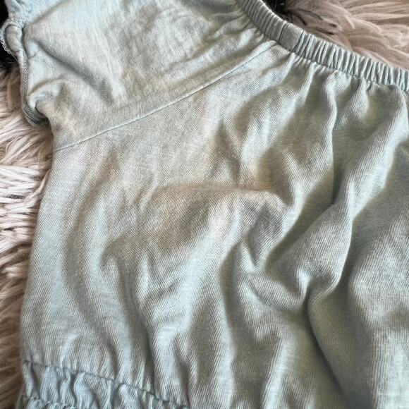 Blue Milkmaid Puff Sleeve Top Y2K Retro Cottagecore Soft Girl Small - Picture 4 of 8